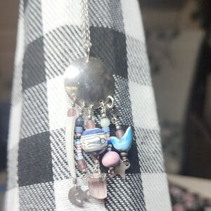 Colorful Beaded Pendant Necklace